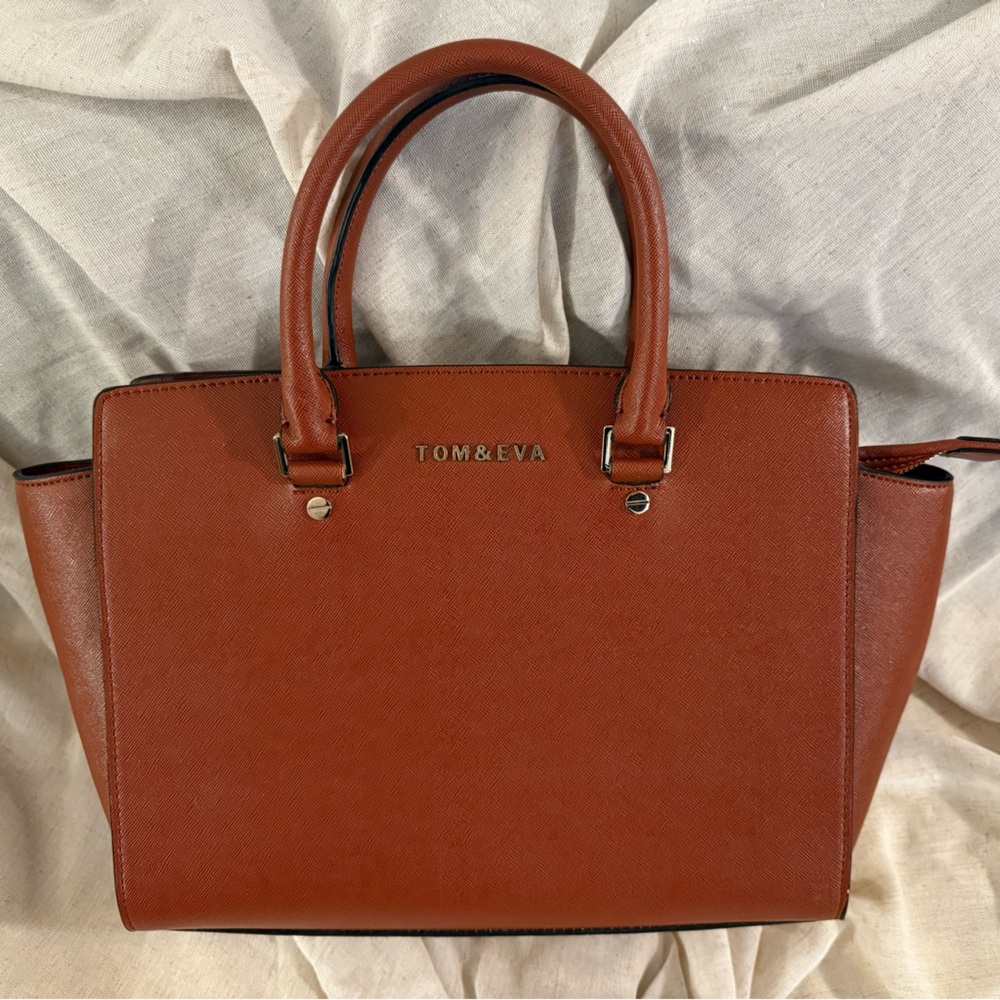 Tom & Eva Women's Tan Satchel Bag